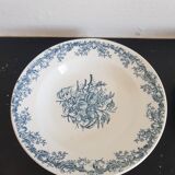 Set of 6 hollow plates iron earth