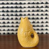 Saffron ceramic vase