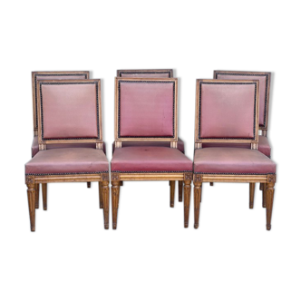 6 Louis XVI style chairs