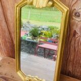 Antique mirror gilded with leaf