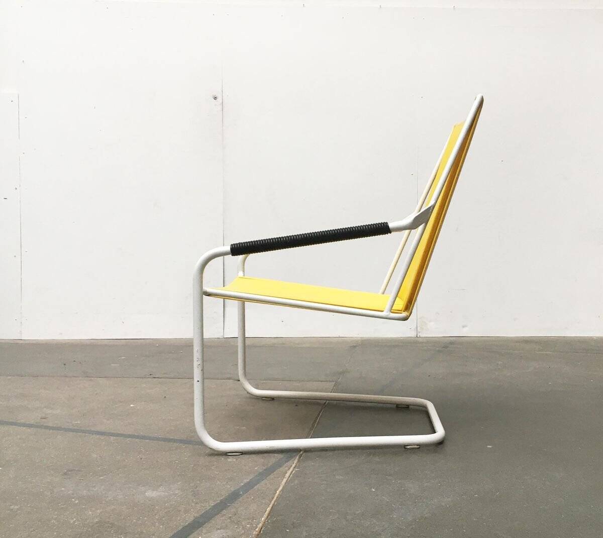 Mid-century Modern German Mauser stackable garden chairs, set of 3.