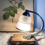 Art deco night light with marble base