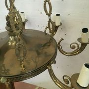 Empire style bronze chandelier Light fixture Palmette chandelier