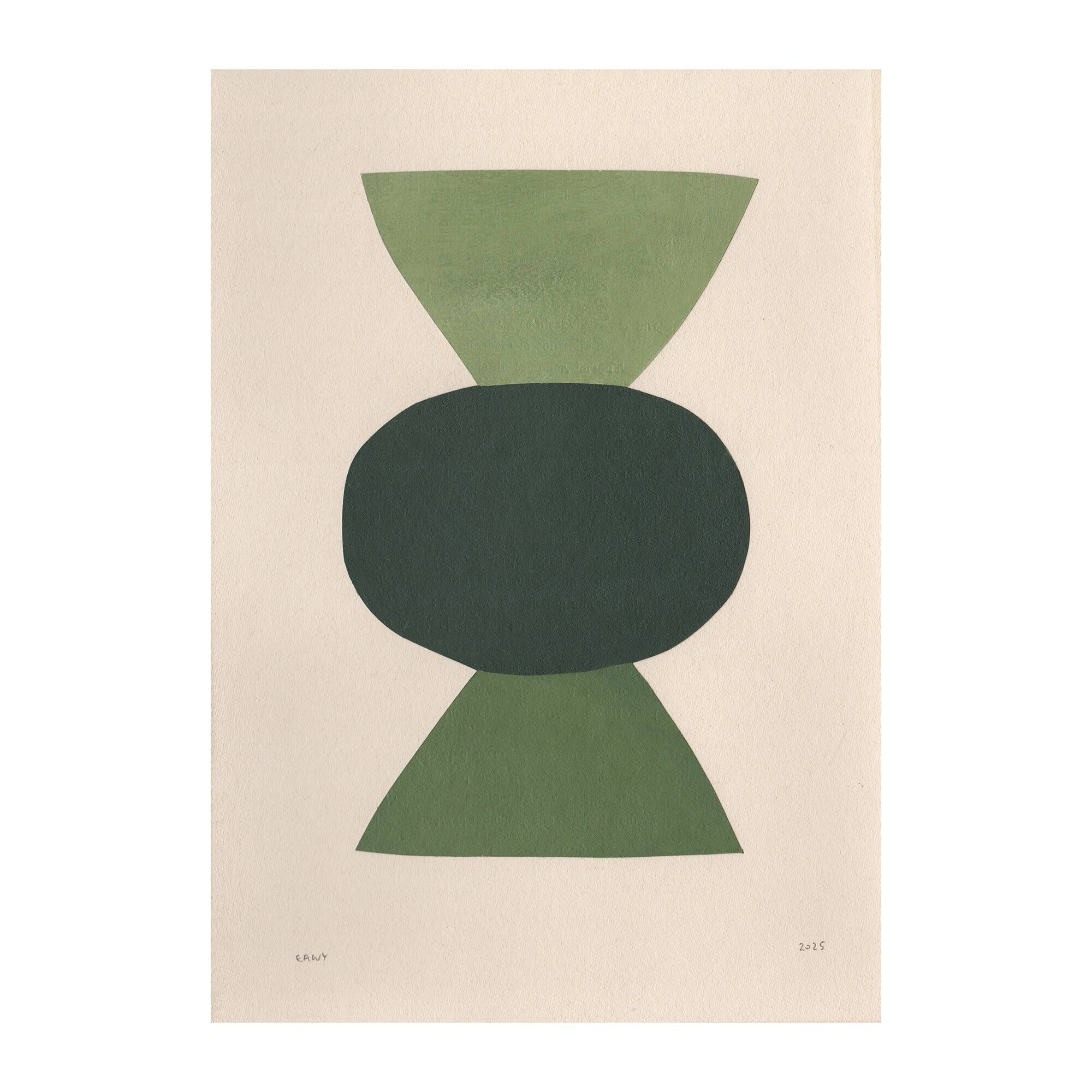 Collection of 5 works on paper Signed Eawy