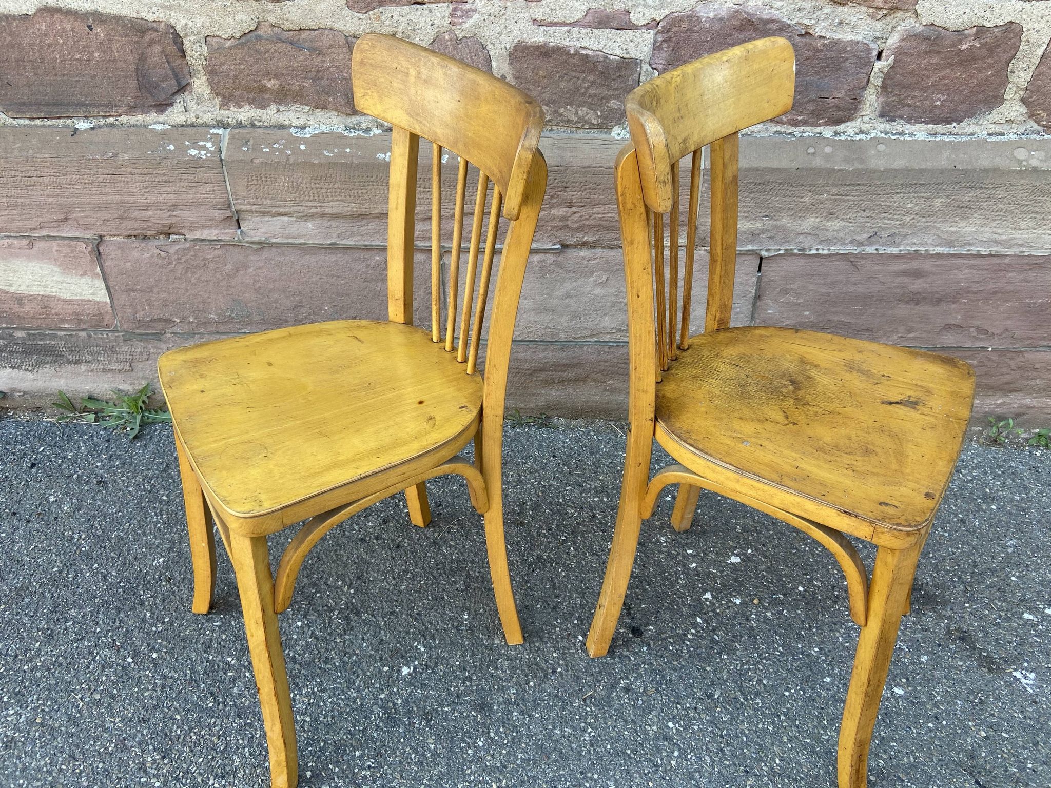 Pair of bistro chairs