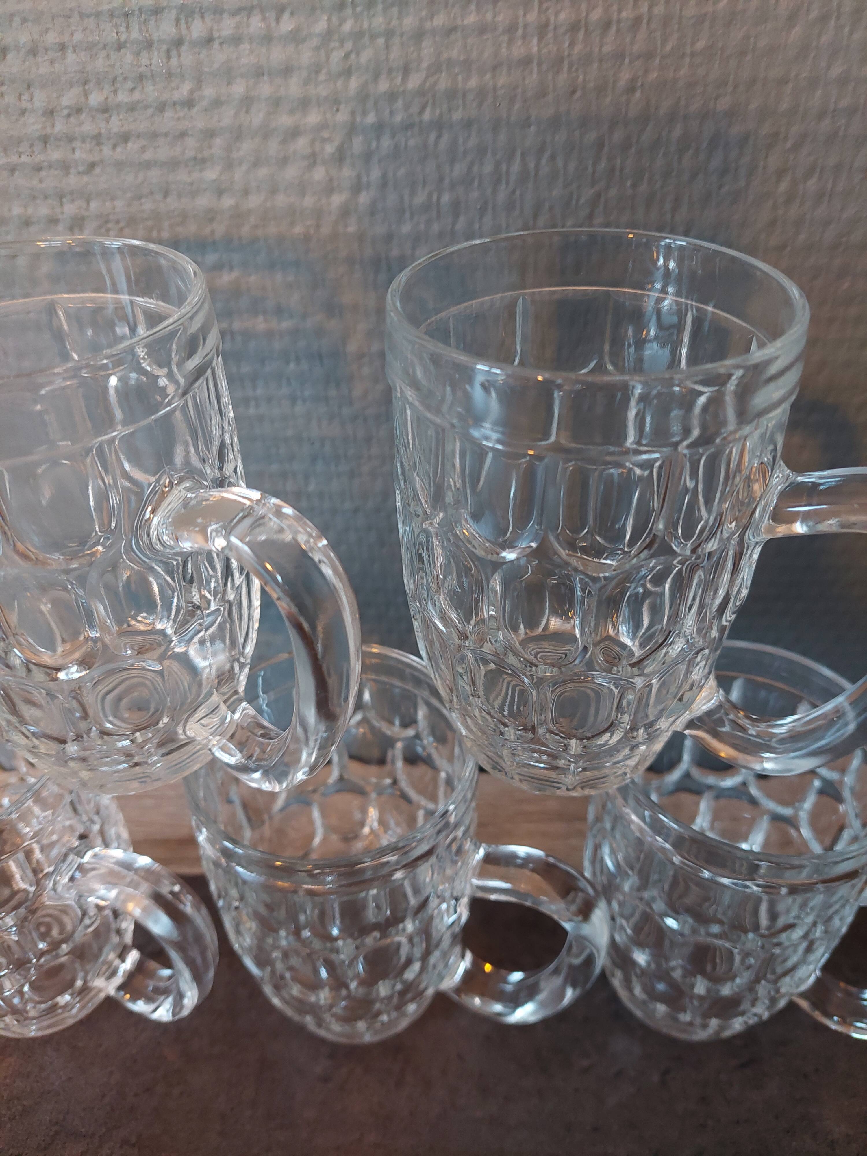 5 vintage beer mugs