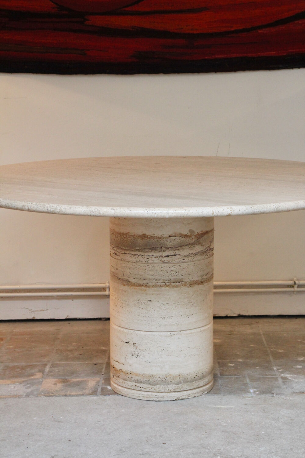 Travertine table edition Up & Up, Italy 1970