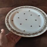 Large round Limoges porcelain dish