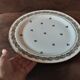 Large round Limoges porcelain dish