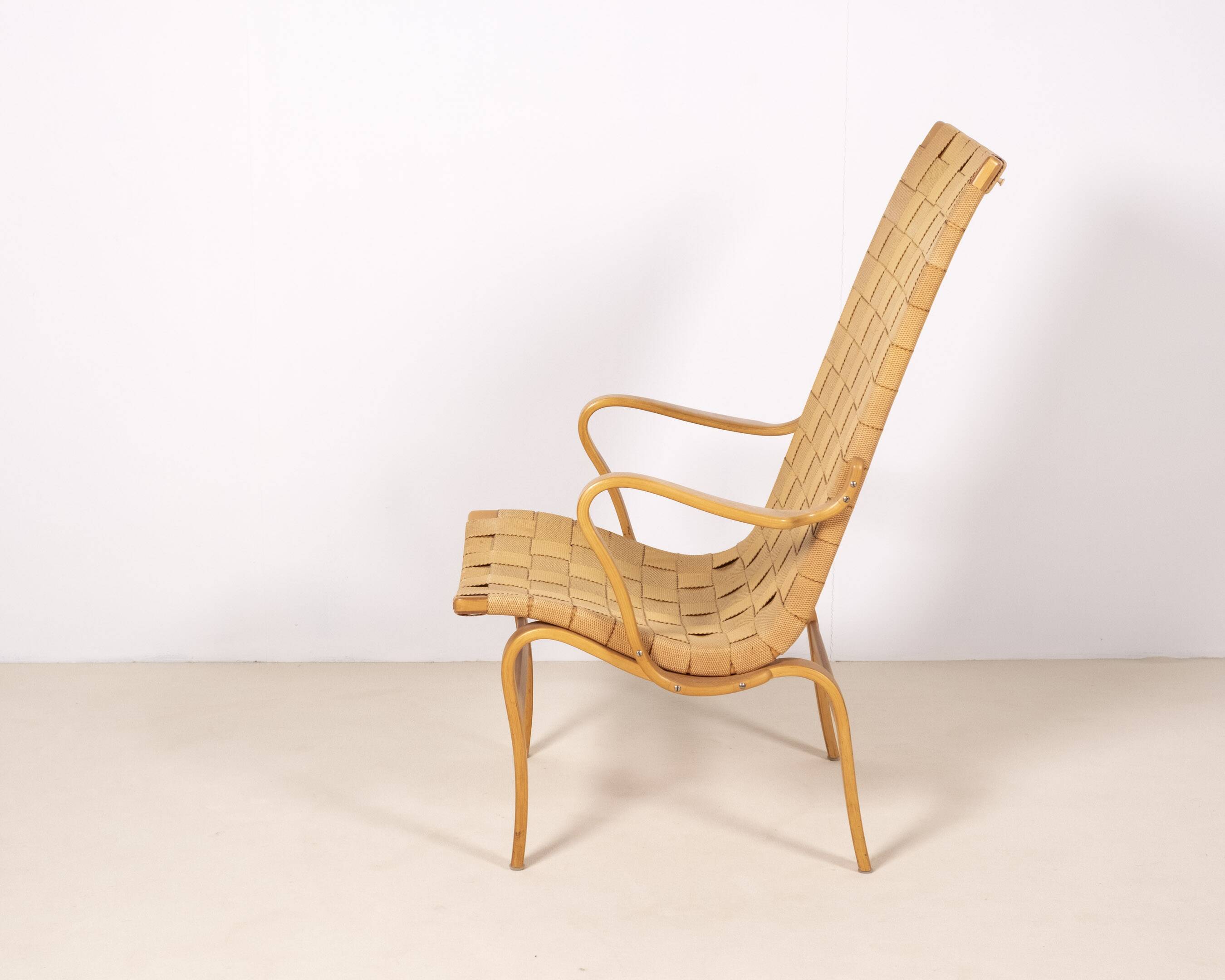 Bruno Mathsson lounge chair High Eva for Firma Karl Mathsson, Sweden