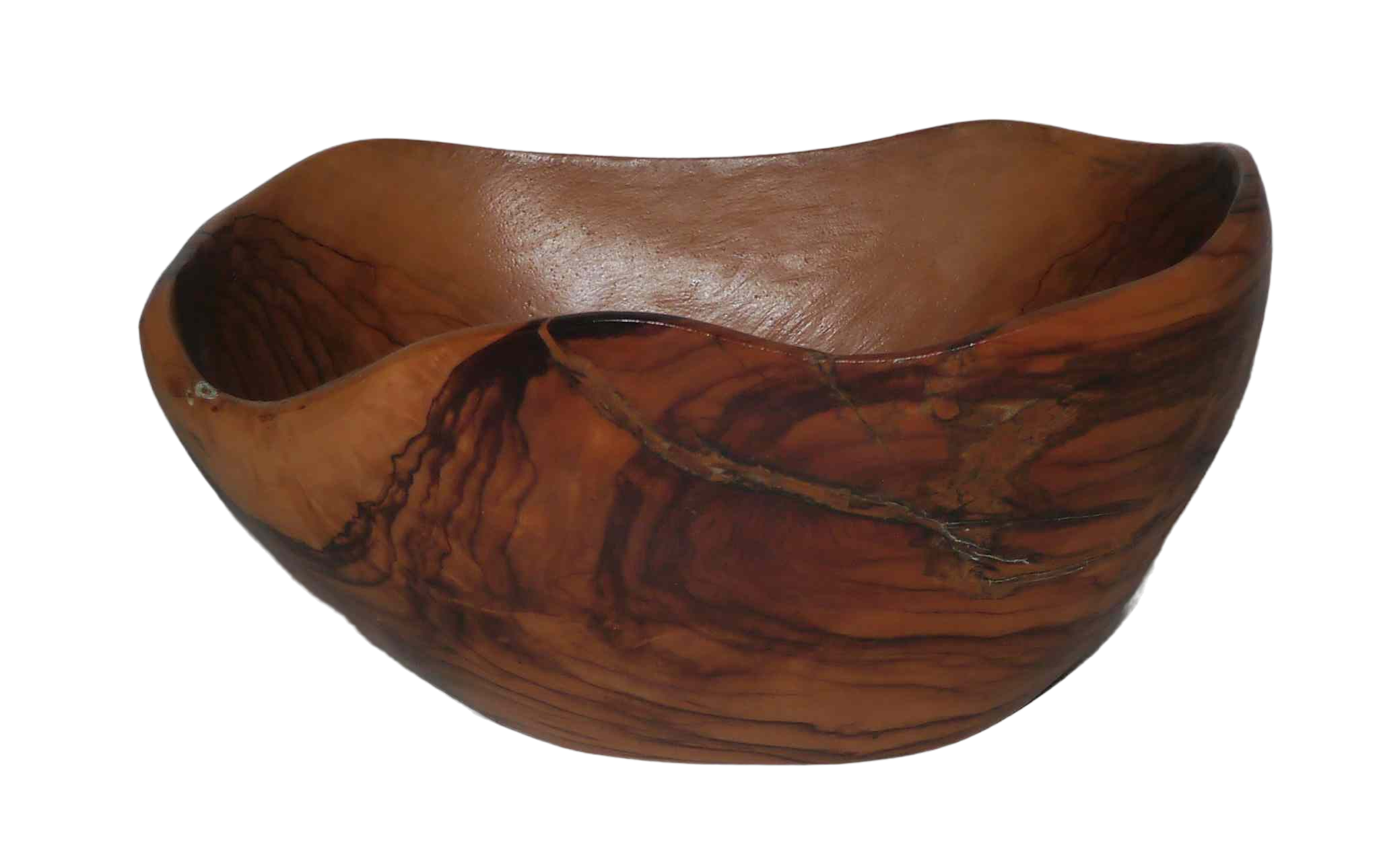 Old olive salad dish signed "Tony Bain Vallauris"