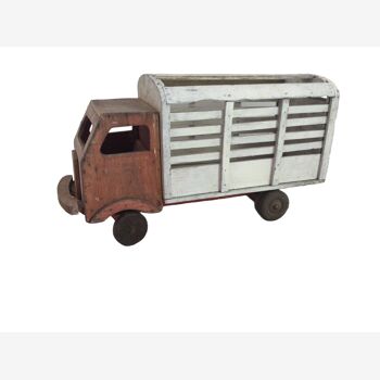 Old wooden toy truck year 40 , 50