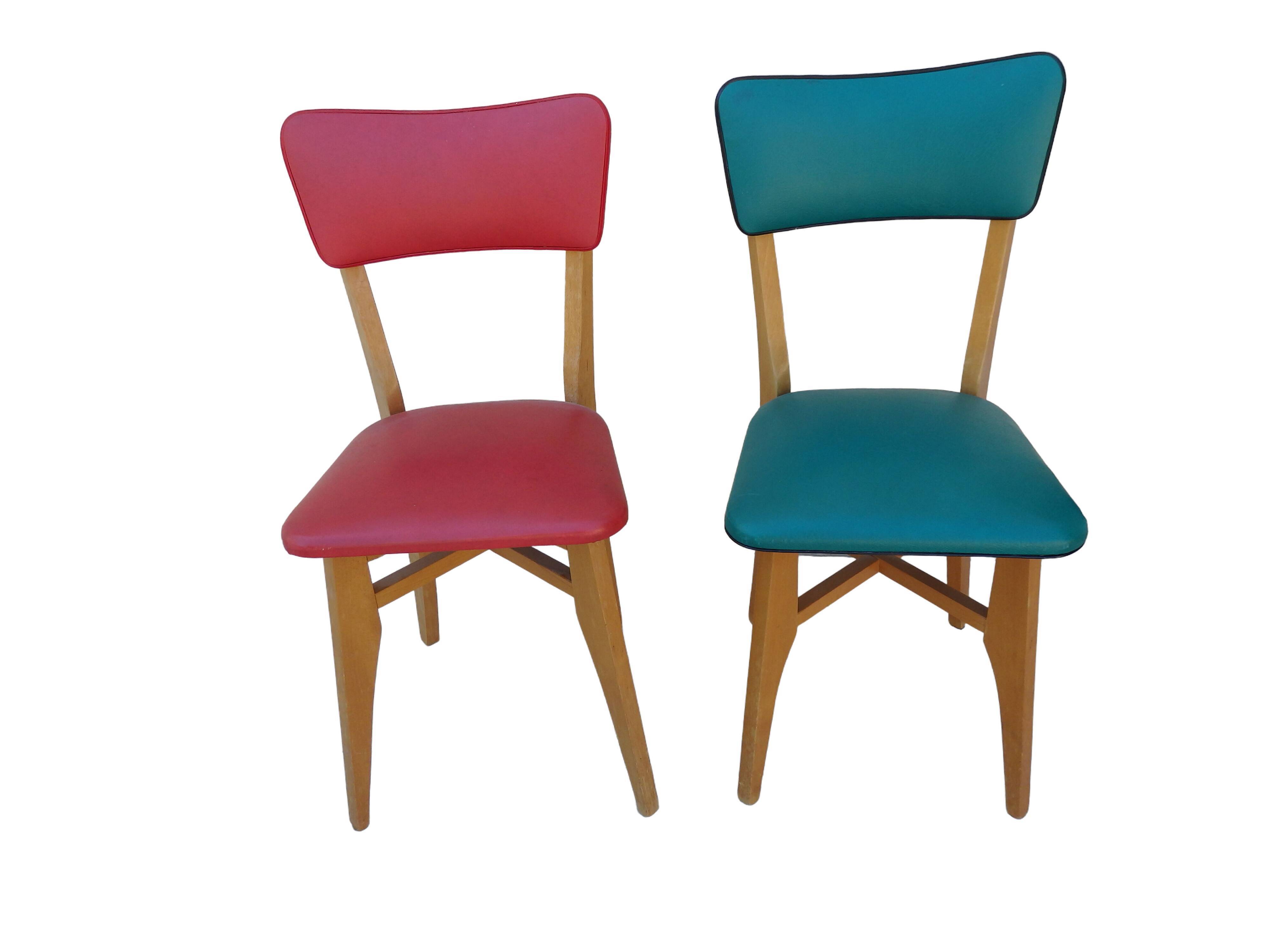 Pair of vintage chairs year 60