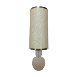 Lampe de sol 1970, 2 feux, verre blanc