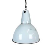 Industrial Grey Enamel Pendant Lamp, 1960s