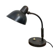 Lampe de table industrielle noire de Siemens, années 1930