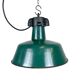 Industrial Green Enamel Factory Lamp with Cast Iron Top, 1960s