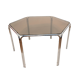 Hexagonal tubular dining table