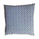 Blue cushion with royal pattern