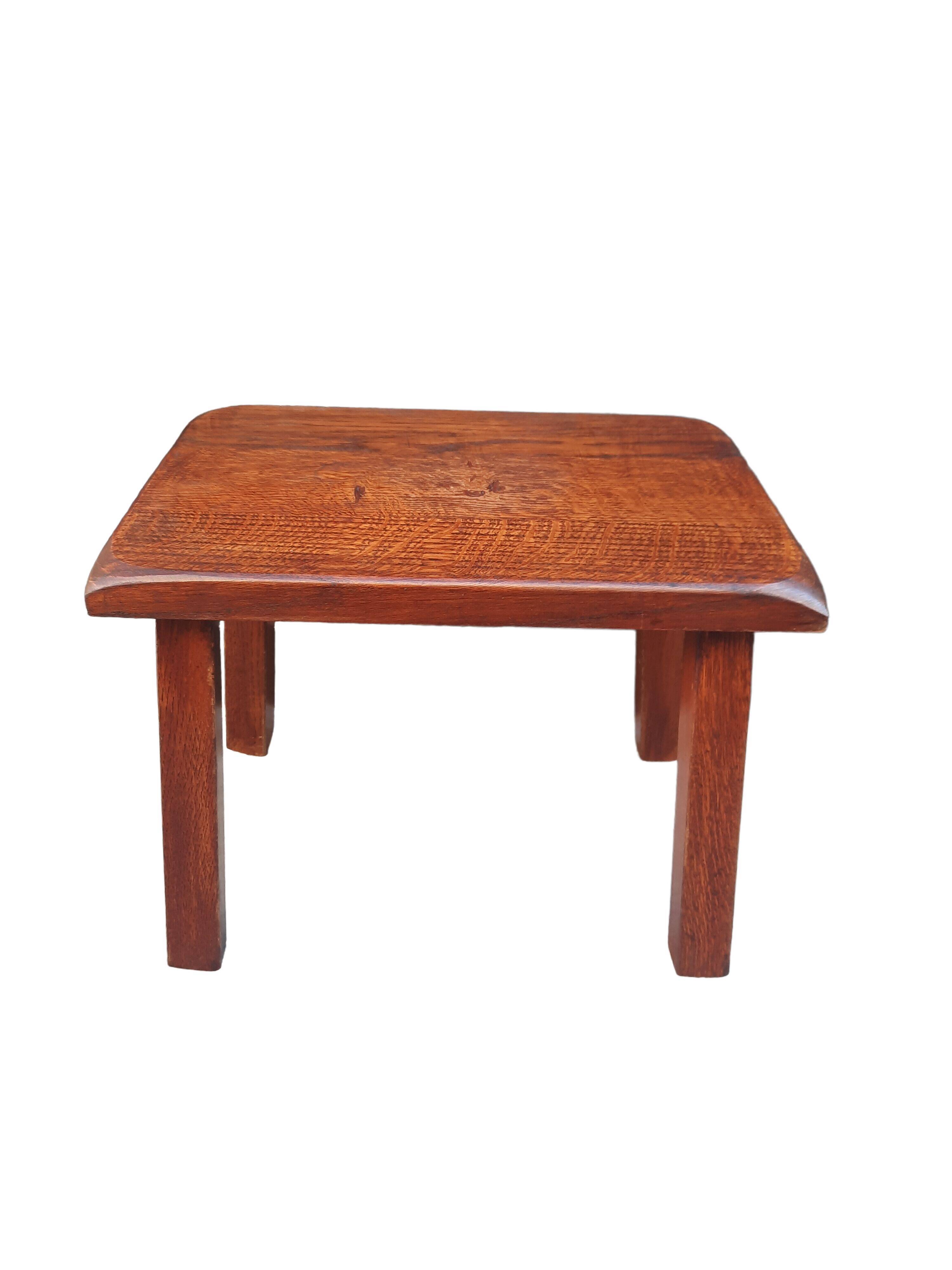 Solid wood stool