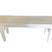 Bench patinated in white