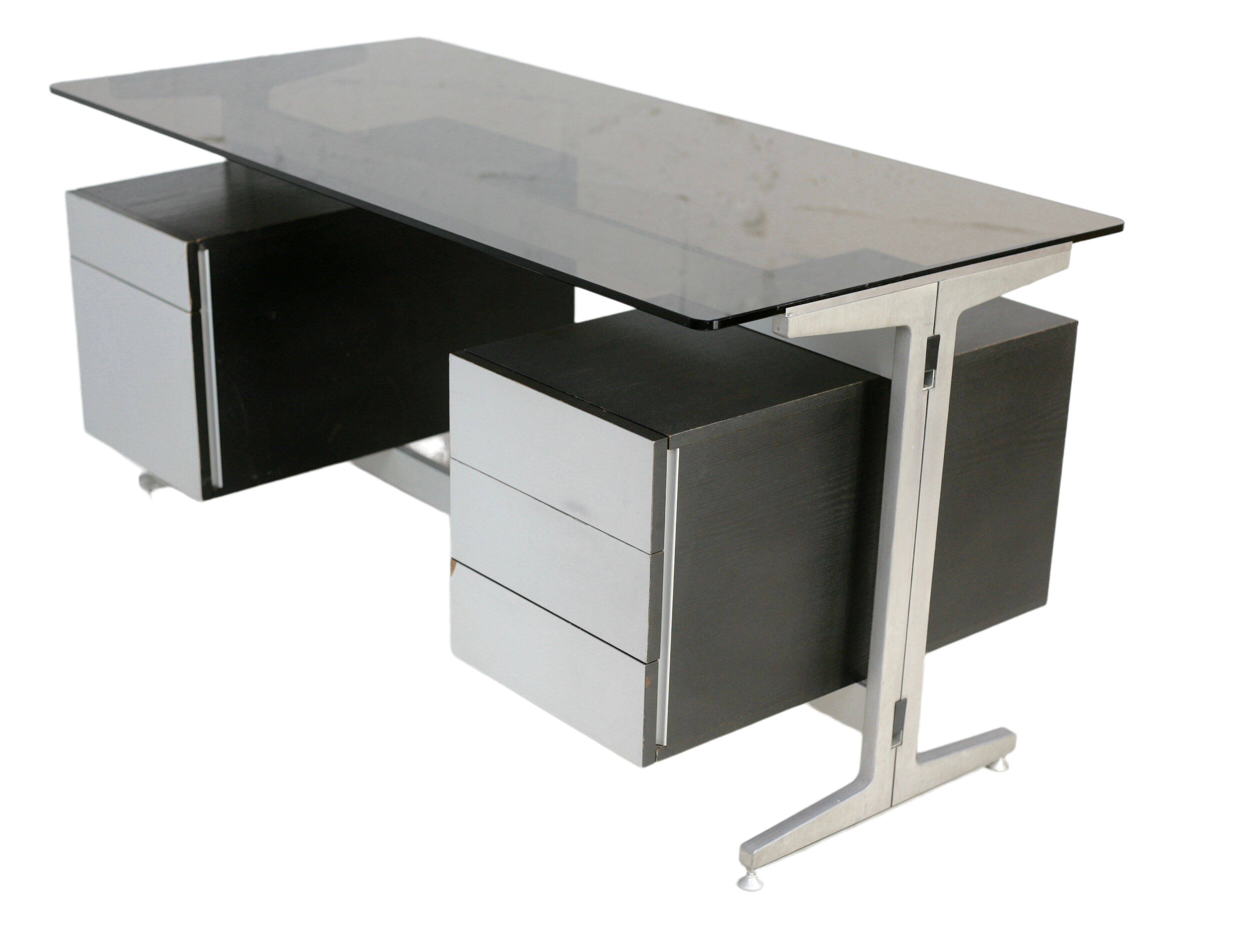 Desk double boxes, Etienne Fermigier, edited by JFR 1970