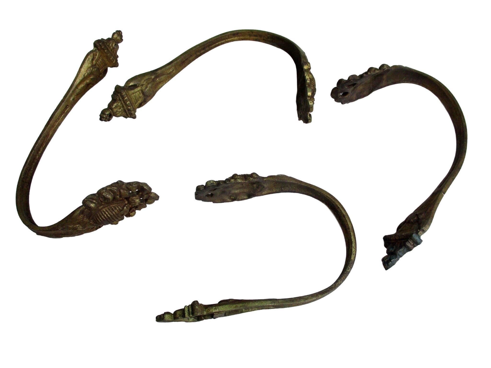 Embrasses en bronze doré Napoléon lll
