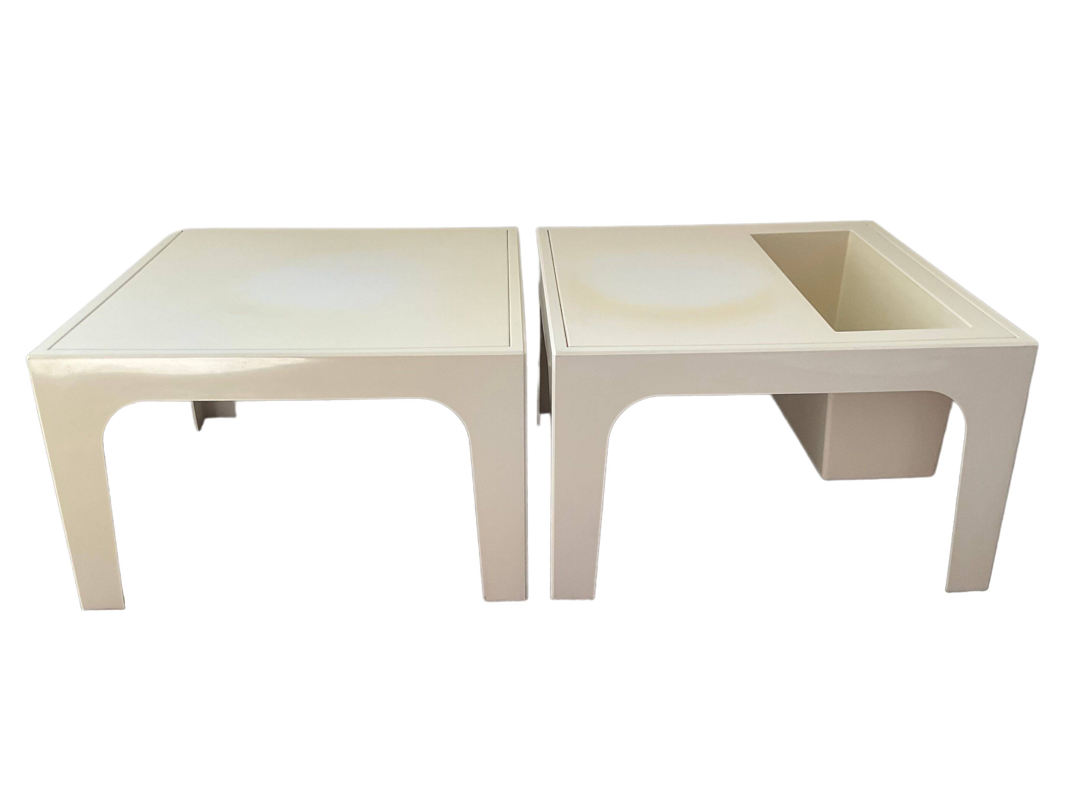 Pair of side tables from the 70s
