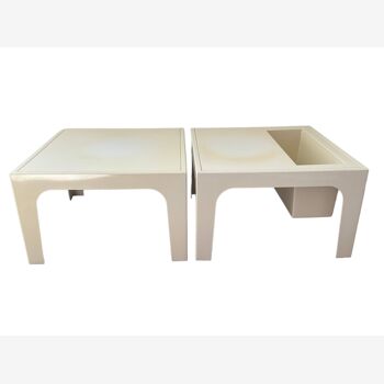 Paire de tables d’appoint des années 70