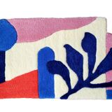 Tapis tufté main asymétrique 90x50