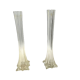 Pair of large glass soliflore vase
