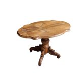 Charles X walnut pedestal table