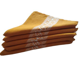 Set of five mestizo napkins