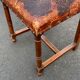 5 chaises Henri II en bois massif et cuir néo renaissance XIXème siècle