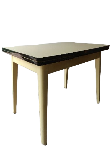 Yellow formica table