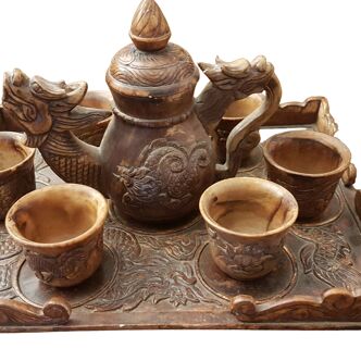 Hard stone tea set Cambodia