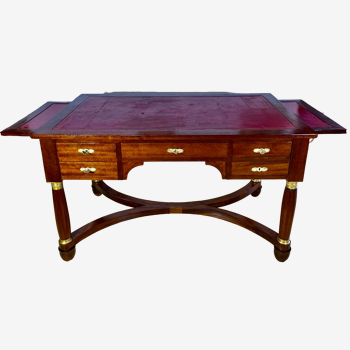 Empire style double-sided desk in fruit wood
