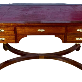 Bureau de style Empire, double face en bois fruitier