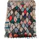 Tapis berbère marocain Boucherouite vintage, 163x125cm