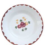Plat creux fleuri Longchamp vintage