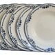Set of 6 hollow plates Salins Model Saussure A.B.Terre de Fer