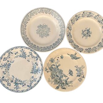 Lot 4 flat plates - Manufacture de Longwy