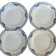 Set of 4 dessert plates Salins Model Saussure A.B. Terre de Fer