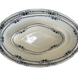 Set of 3 oval dishes Salins, iron earth