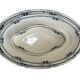Set of 3 oval dishes Salins, iron earth