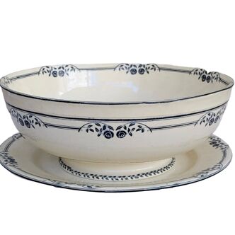 Salad bowl set and round serving dish Salins Model Saussure A.B.