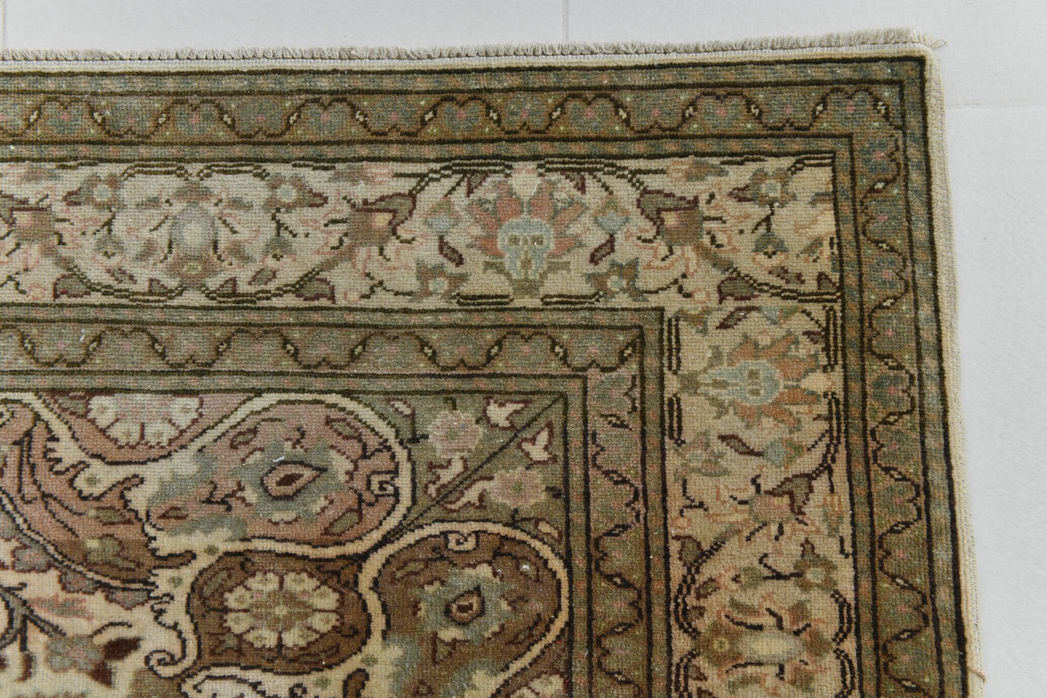 5x7 Brown & Cream Classic Vintage Rug, 150x217Cm SK23625