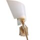White / vintage perspex wall lamp 50s-60s