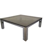 Coffee table 70s smoked glass
