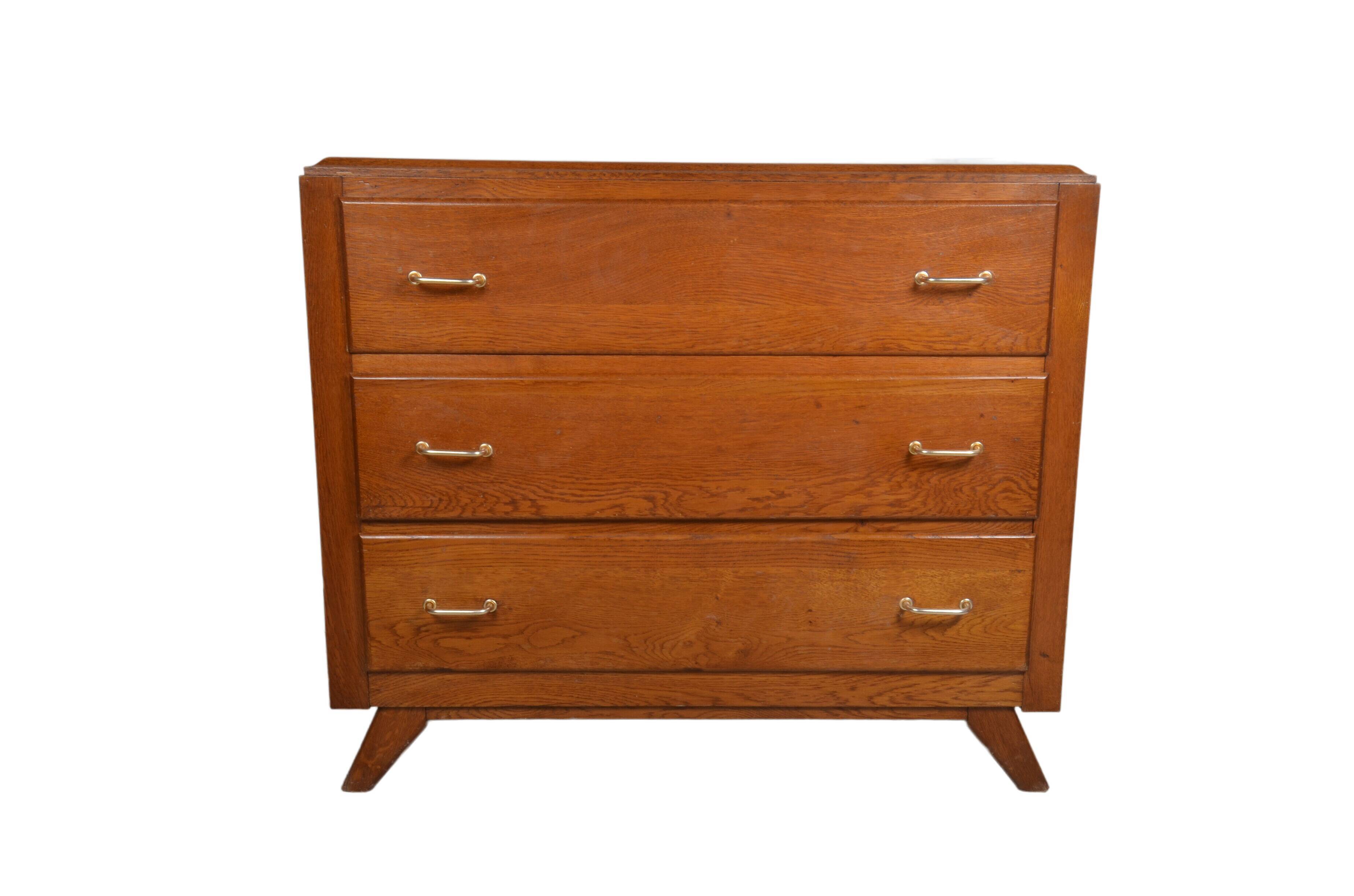 Chest of drawers compass feet 1950